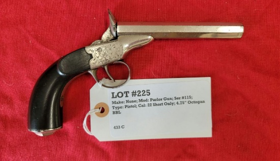 Parlor Gun 22S Only Pistol