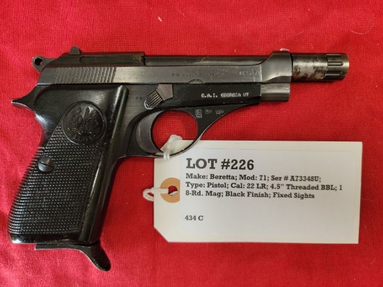 Pietro Beretta Mod 71 22LR Pistol