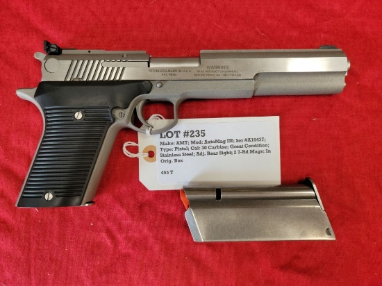 AMT Mod Automag III 30 Carbine Pistol