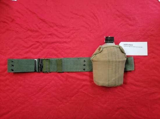 Canteen w/Cup, Insulated Cover & Web Belt