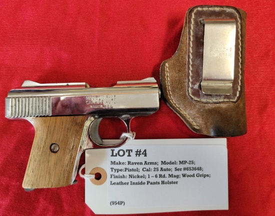 Raven Arms Model MP-25 .25 Auto Pistol