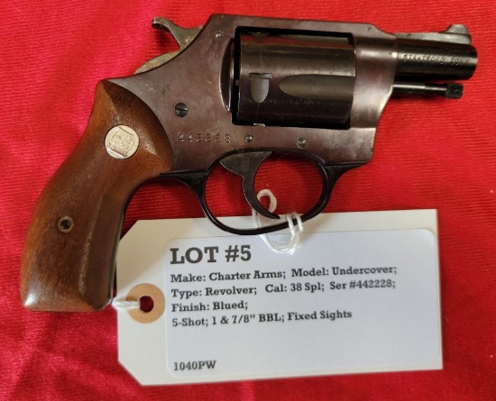 Charter Arms Corp Model Undercover .38 Spl Revolver