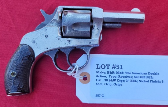 H&R Model The American Double Action 38 S&W Revolver