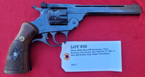 H&R Model 999 Sportsman 22 Cal Revolver