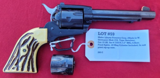 Liberty Firearms Corp. (Made in W. Germany) Model 21S .22 Mag Revolver
