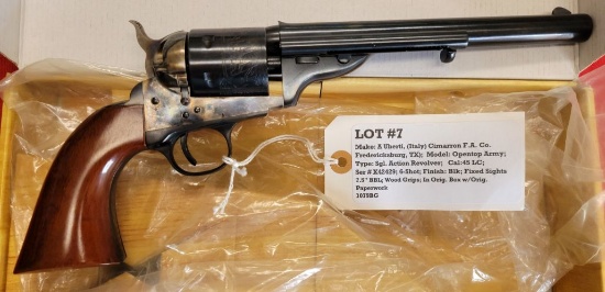 Cimarron F.A. Co. Model Opentop Army 45 Cal. Revolver