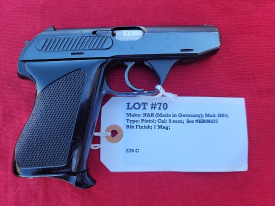 H&R (Made in Germany) Model HK4 380 ACP Pistol