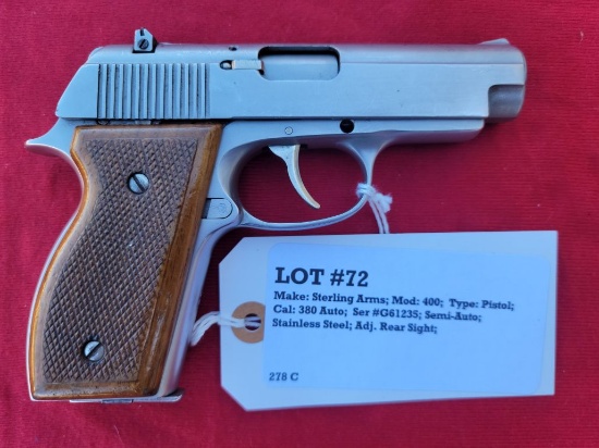 Sterling Arms Model 400 380 Auto Pistol