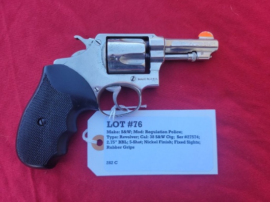 S&W Model Regulation Police 38 S&W Revolver