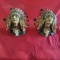 2 Indian Chief Heads