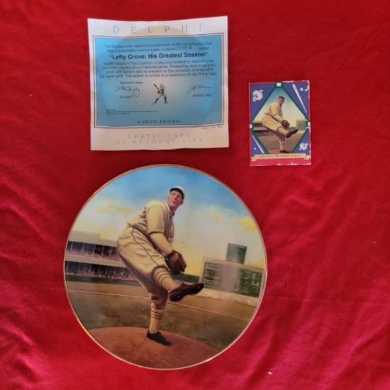 Lefty Grove Collector Plate