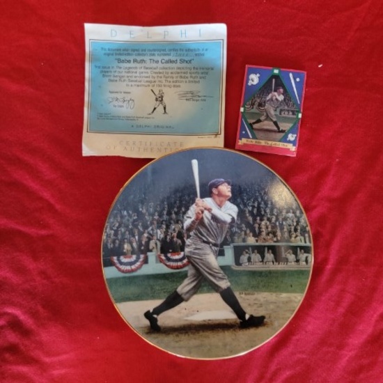 Babe Ruth Collector Plate