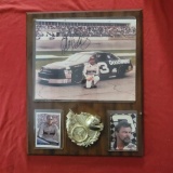 Dale Earnhardt Sr Autographed Plaque