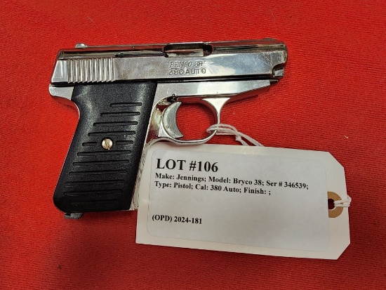 Jennings Firearms by Bryco Arms Model Bryco 38