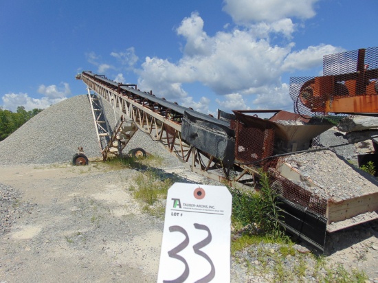 Radial Stacking Conveyor, Approx. 24" x 120'L