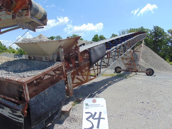 Radial Stacking Conveyor, Approx. 36" x 100'L