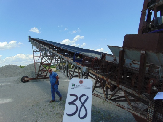 Radial Stacking Conveyor, Approx. 36" x 110'L