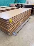 10x$ 8 ft x30in Wide Wood Banquet Tables