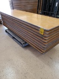 10x$ 8 ft x30in Wide Wood Banquet Tables