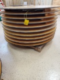 10x$ 60in Diameter Wood Tables