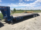 2013 B&B 24ft Deck Gooseneck Trailer with 10ft Hydraulic Dove Tail