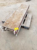 (3) Aluminum Frame, Wood Deck 19in Wide x 7ft Long Scaffolding Walk Boards