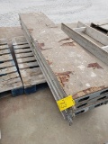(3) Aluminum Frame, Wood Deck 19in Wide x 7ft Long Scaffolding Walk Boards
