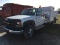 2001 Chevy 3500 HD, 2WD dually truck, good rubber, auto, 8100 V8, 110,000 miles, 12' service body, R