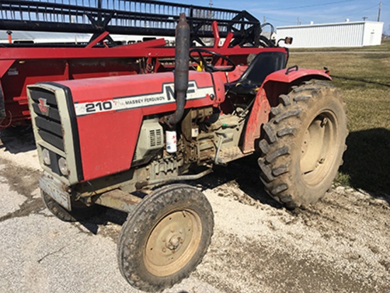 MF 210 Diesel Compact Tractor, Reads 1874 hrs, 3 pt