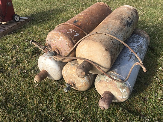 Lot of 5 100 lb. LP Tanks