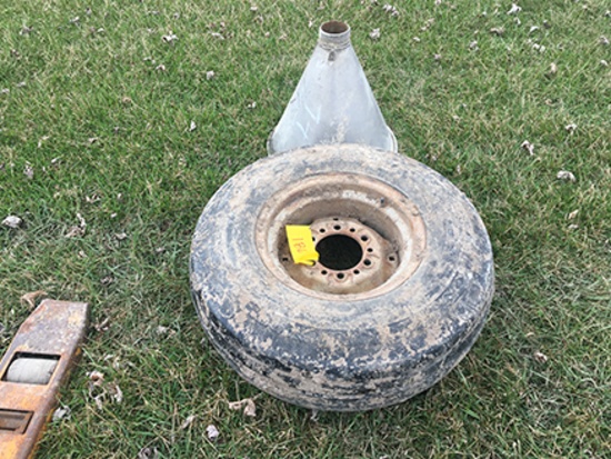 9.5-14 Tire and Stainless Funnel