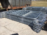 (10) New 6 Bar 12ft Corral Panels & (1) 4ft Gate, Makes 40ft Pen (11x$)