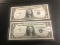 Lot of 2 1935-A & 1957 $1 Silver Certificates