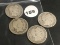 Lot of (4) 1900-S, 1908-O, 1909-S, 1909-S Barber Quarter