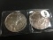 2x$ 1991 & 1997 American Eagle Dollars