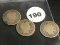 Lot of 3 1892, 1896, 1893 Liberty Dimes
