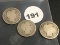 Lot of 3 1897,1898,1899 Liberty Dimes
