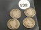 Lot of 4 1900, 1901, 1901-O, 1901-S Liberty Dimes