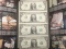 4 1981 Dollar uncut Sheets