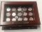 15 Standing Liberty Quarters in Cherrywood display case