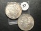 2x$ 1887-S, 1890-S Morgan Dollars
