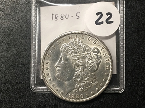1880-S Morgan Dollar, AU