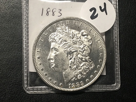 1883 Morgan Dollar, AU