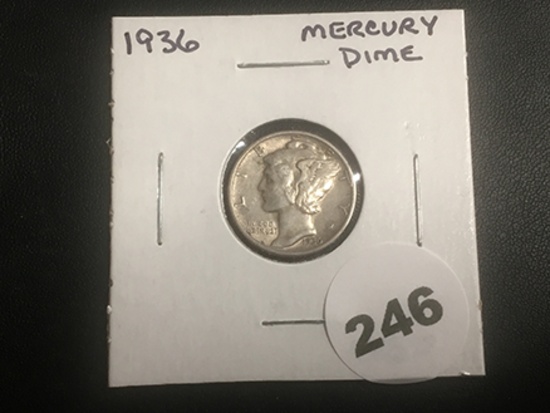 1936 Mercury dime