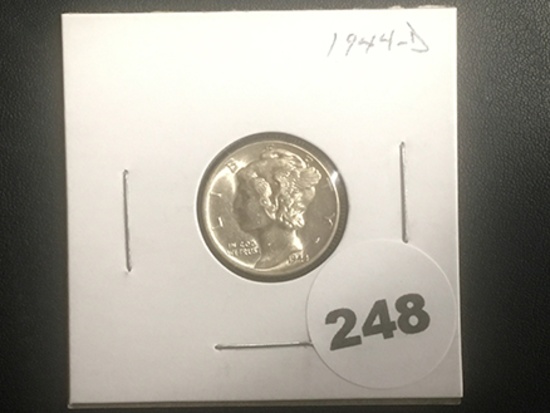 1944-D Mercury Dime FSB