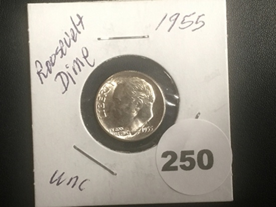 1955 Roosevelt Dime
