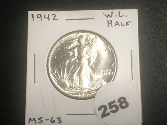 1942 Walking Liberty Half