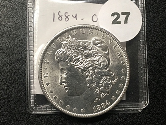 1884-O Morgan Dollar, AU