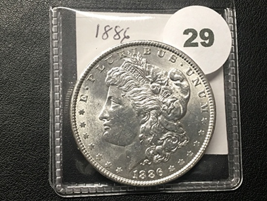 1886 Morgan Dollar, BU