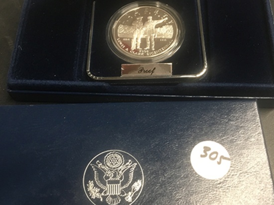 2004 Lewis & Clark Proof Silver Dollar